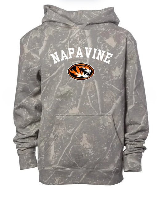 Napavine tigers deadwood camo hoodie (youth & adult-no drawstrings)