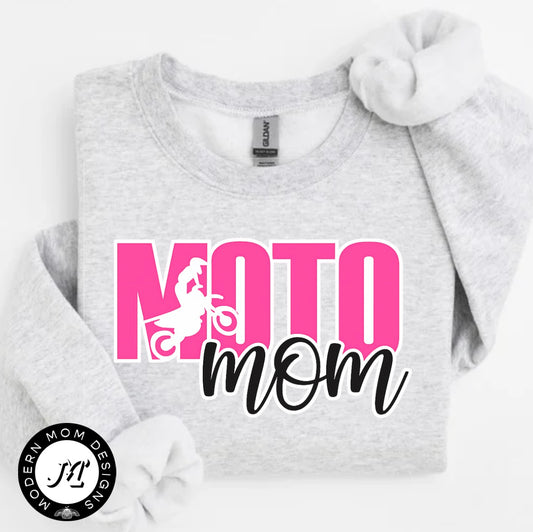 Moto mom pink
