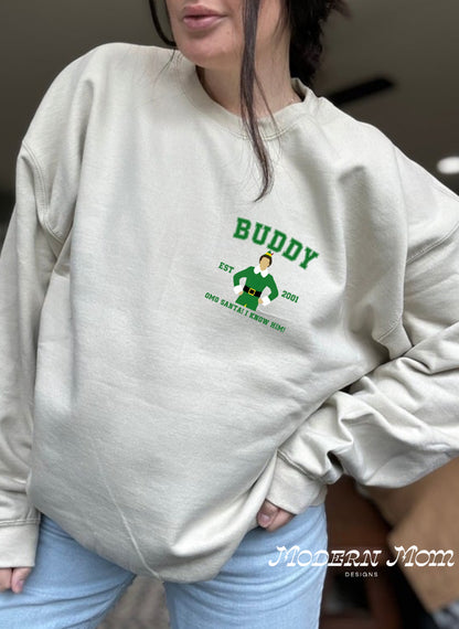 BUDDY (adult tee or crewneck)