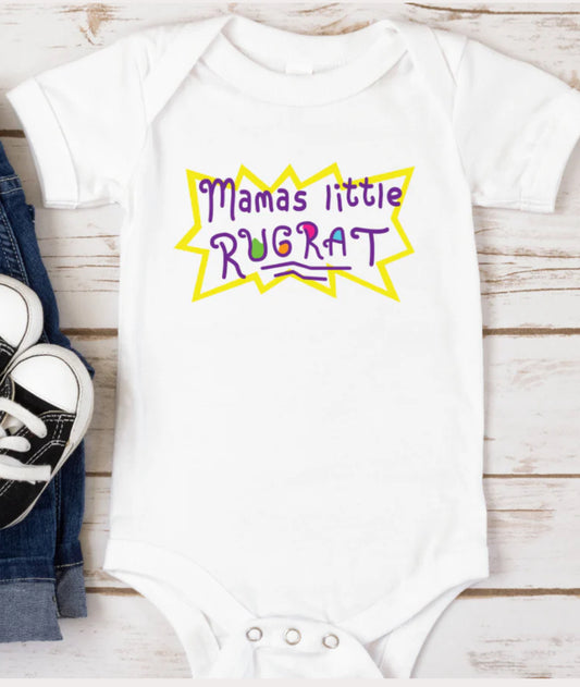 Mamas little rugrat onesie