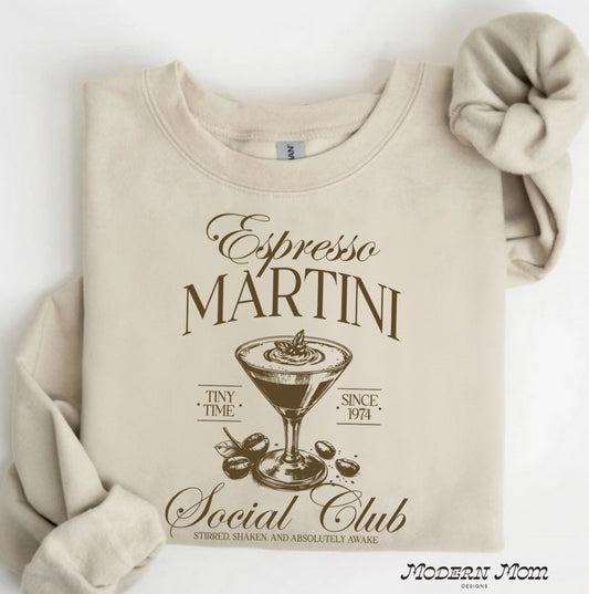 Espresso martini social club crewneck