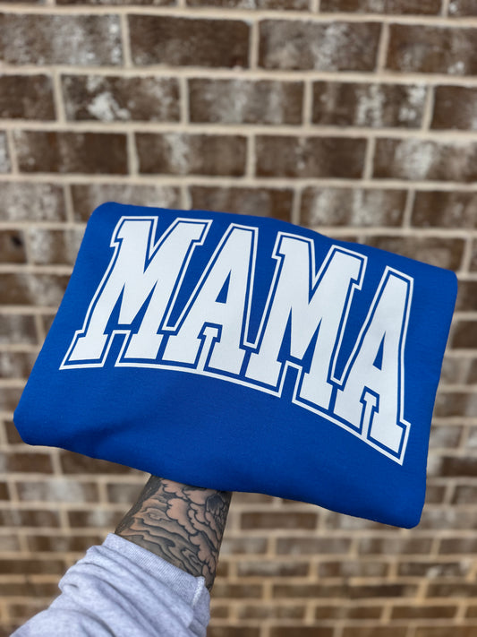 Royal blue MAMA crewneck
