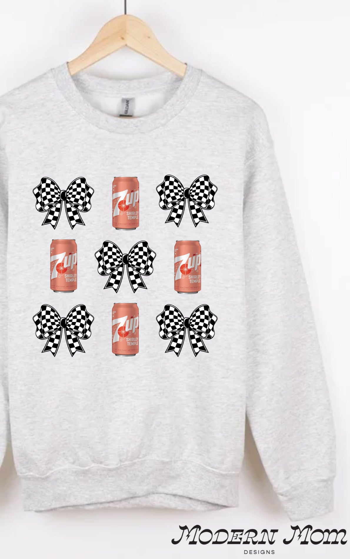 7up shirley temple & bows collage (tee shirt, crewneck or hoodie)