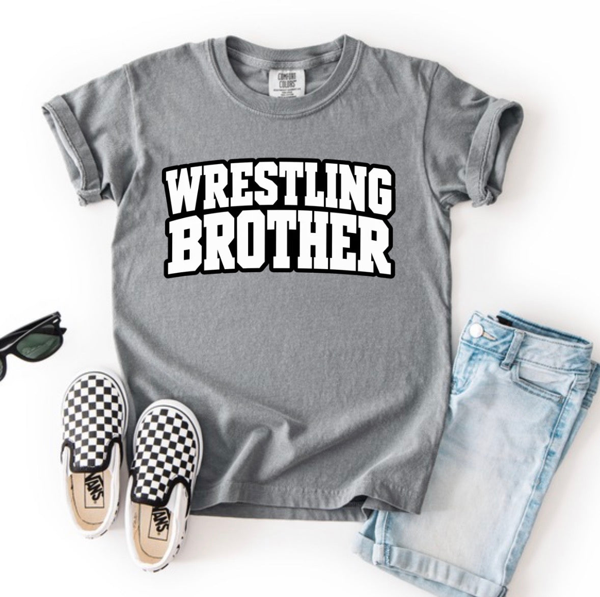 Mad dogs wrestling brother NEWBORN-YOUTH (tee shirt, crewneck or hoodie)