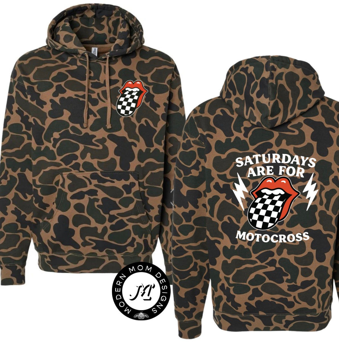 Saturdays are for motocross duck camo hoodie (youth & adult)