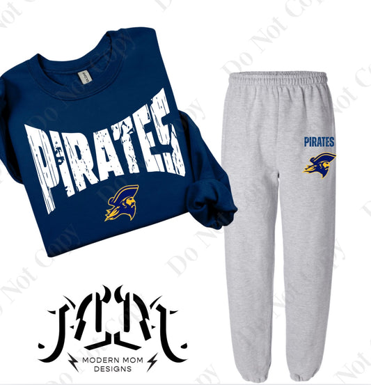 Pirates mascot lounge set (pieces sold separately) YOUTH & ADULT