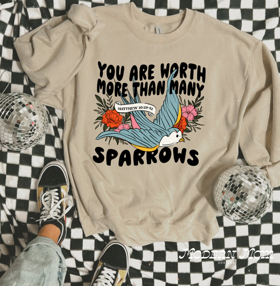 You are worth more than many sparrows (tee, crewneck or hoodie)