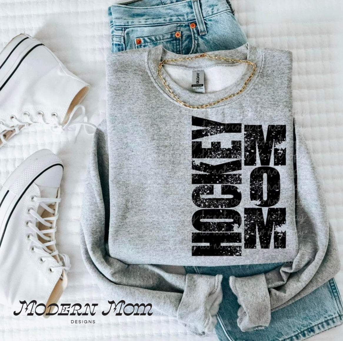 Hockey mom crewneck