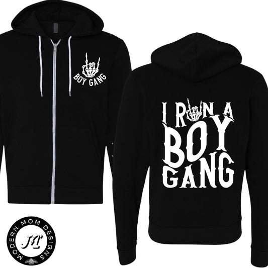 I run a boy gang zip up