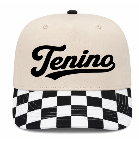 Tenino checkered hat (screen print)