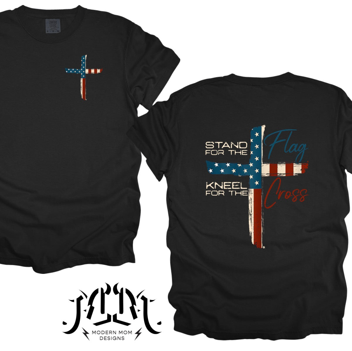 Stand for the flag, kneel for the cross (tee or hoodie)