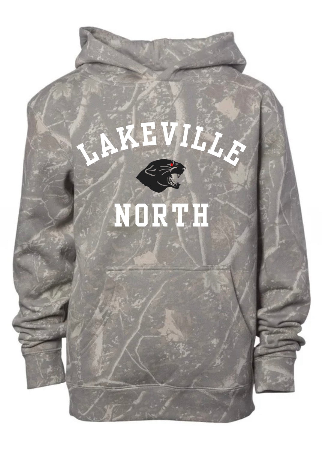Lakeville north deadwood camo hoodie (youth & adult-no drawstrings)