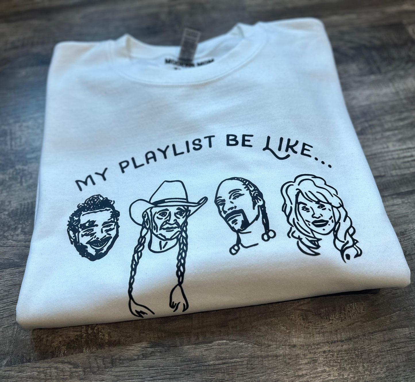 My playlist be like crewneck