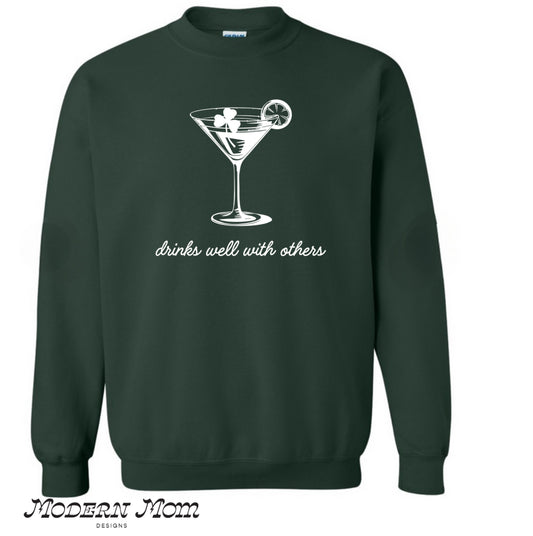 Drinks well with others (tee shirt or crewneck)