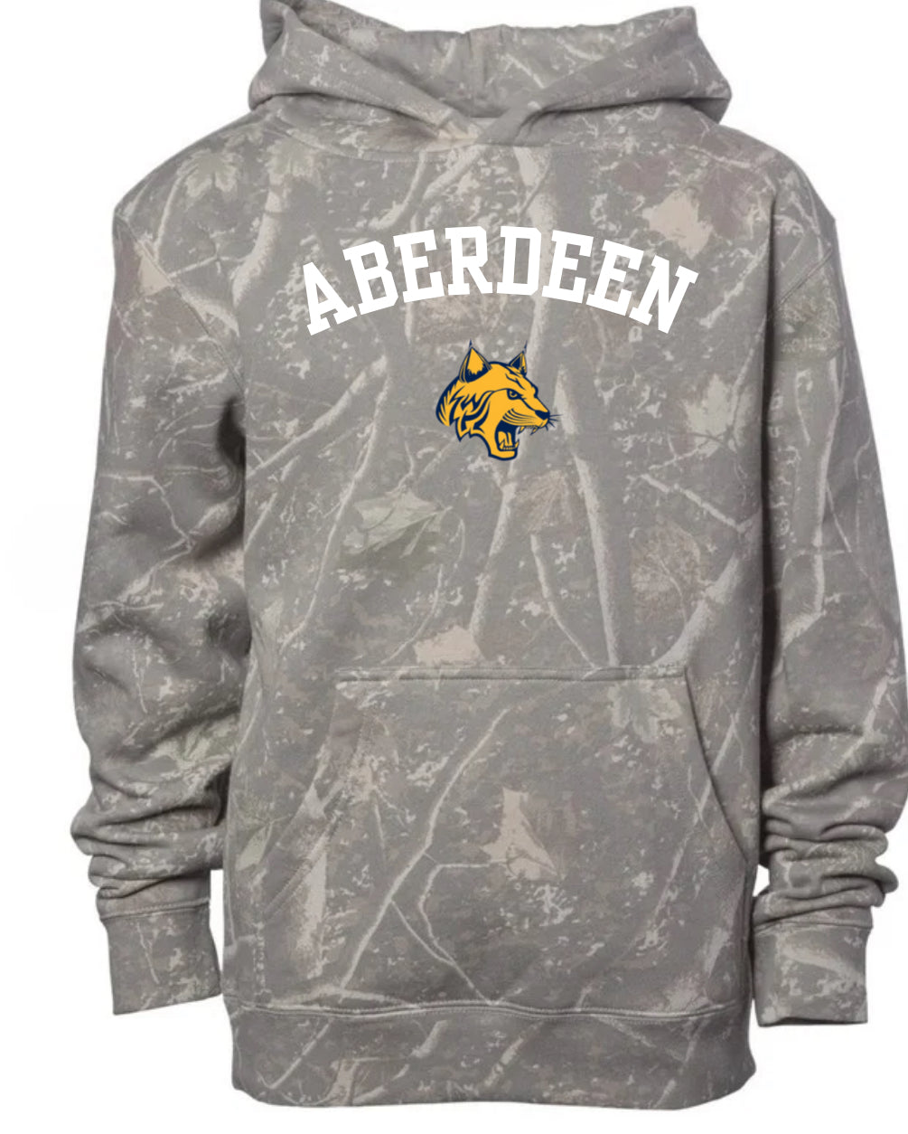 Aberdeen deadwood camo hoodie (youth & adult-no drawstrings)