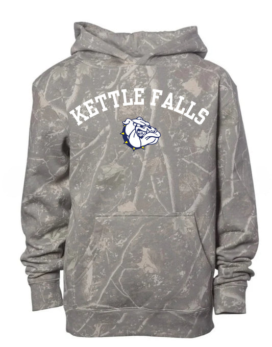 Kettle falls bulldogs deadwood camo hoodie (youth & adult-no drawstrings)