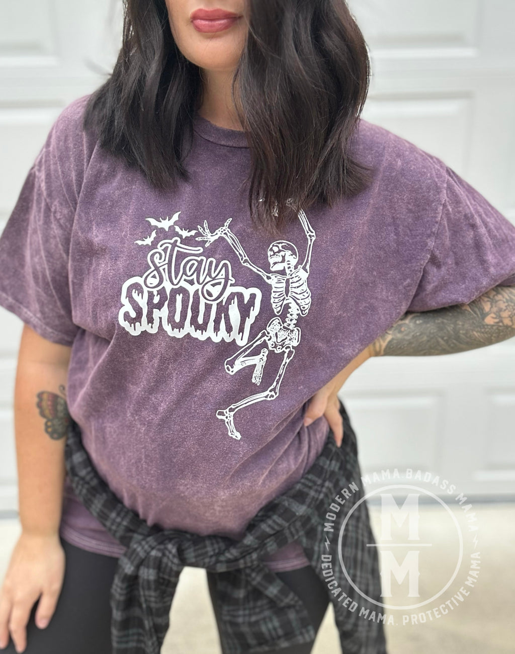 Stay spooky skelly tee