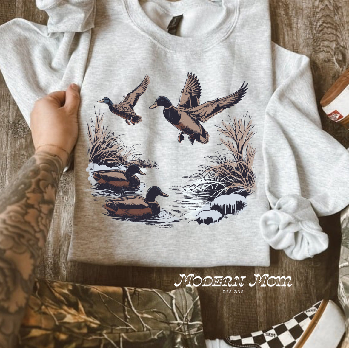 Mallard duck  (tee, crewneck or hoodie )