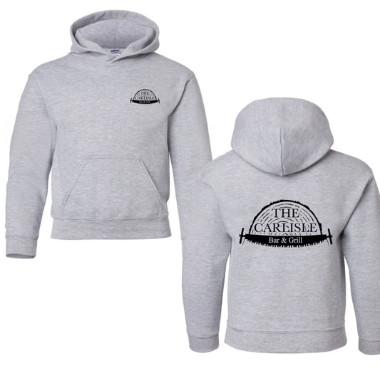 The Carlisle bar & grill youth hoodie (leave a note at checkout with color preference)