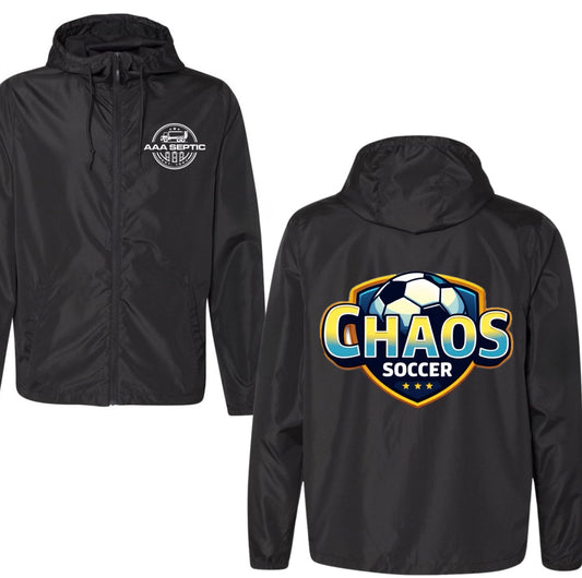 Chaos soccer/ AAA septic windbreakers youth & adult