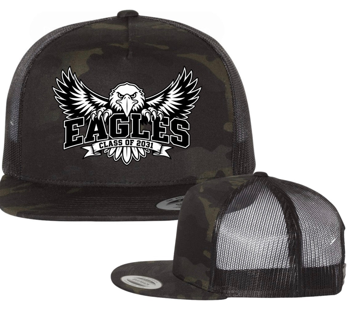 Elma class of 2031 camo flat bill snapback hat