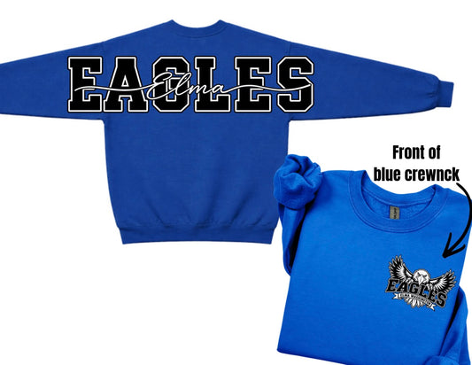 Elma Eagles crewneck with big back print