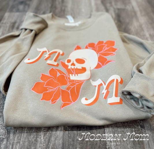 MOM skull exclusive logo crewneck