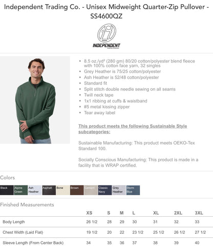 The Carlisle bar & grill quarter zip