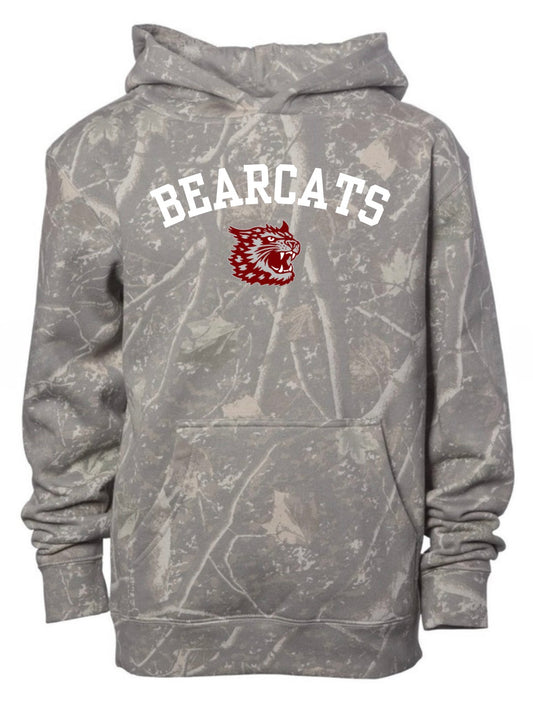 Bearcats deadwood camo hoodie (youth & adult-no drawstrings)
