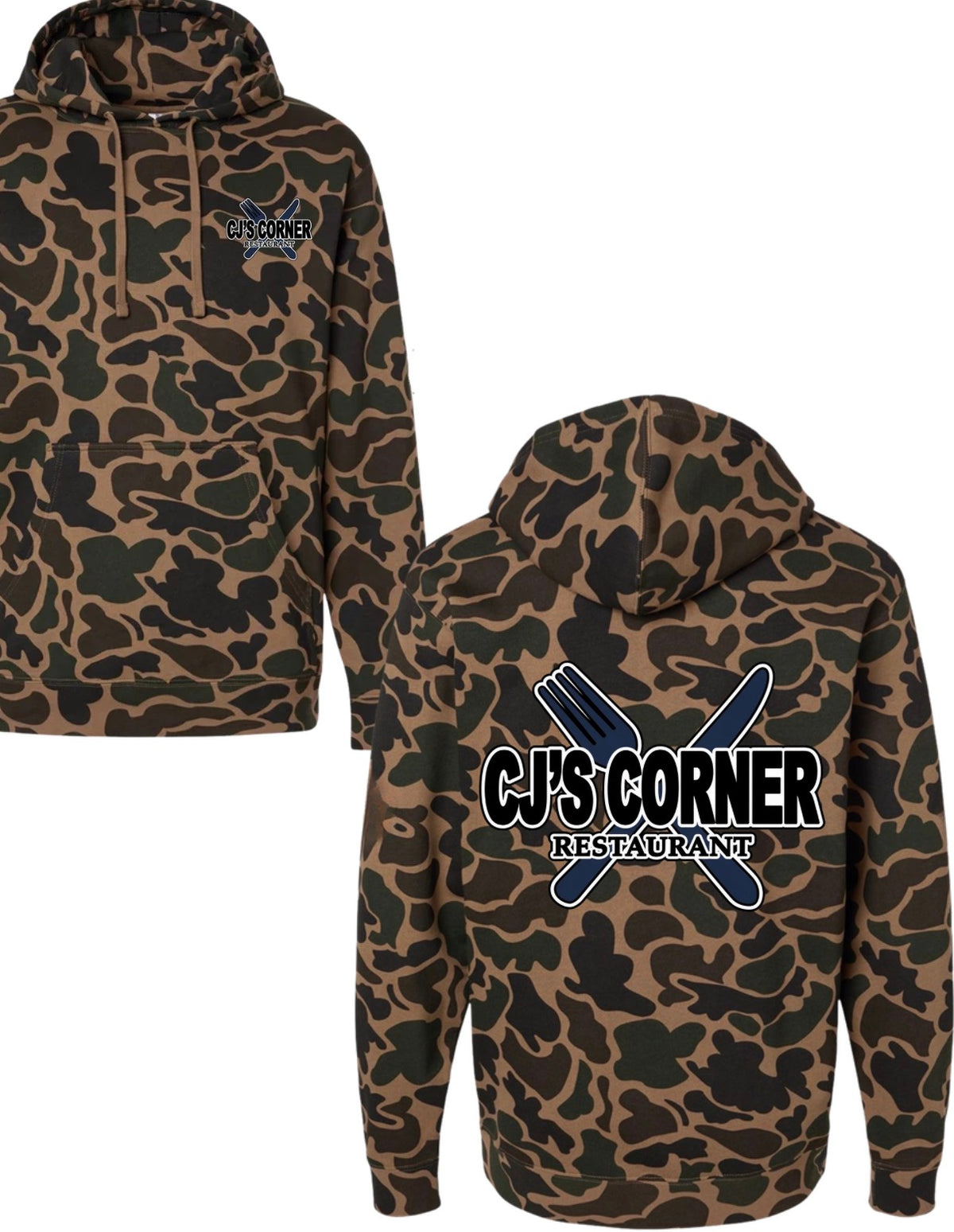 CJ’S CORNER duck wood lightweight camo hoodie