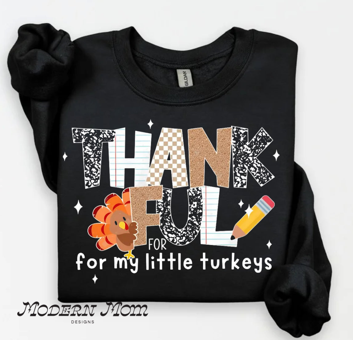 Thankful for my little turkeys crewneck