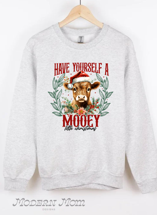 Have yourself a Mooey Christmas crewneck