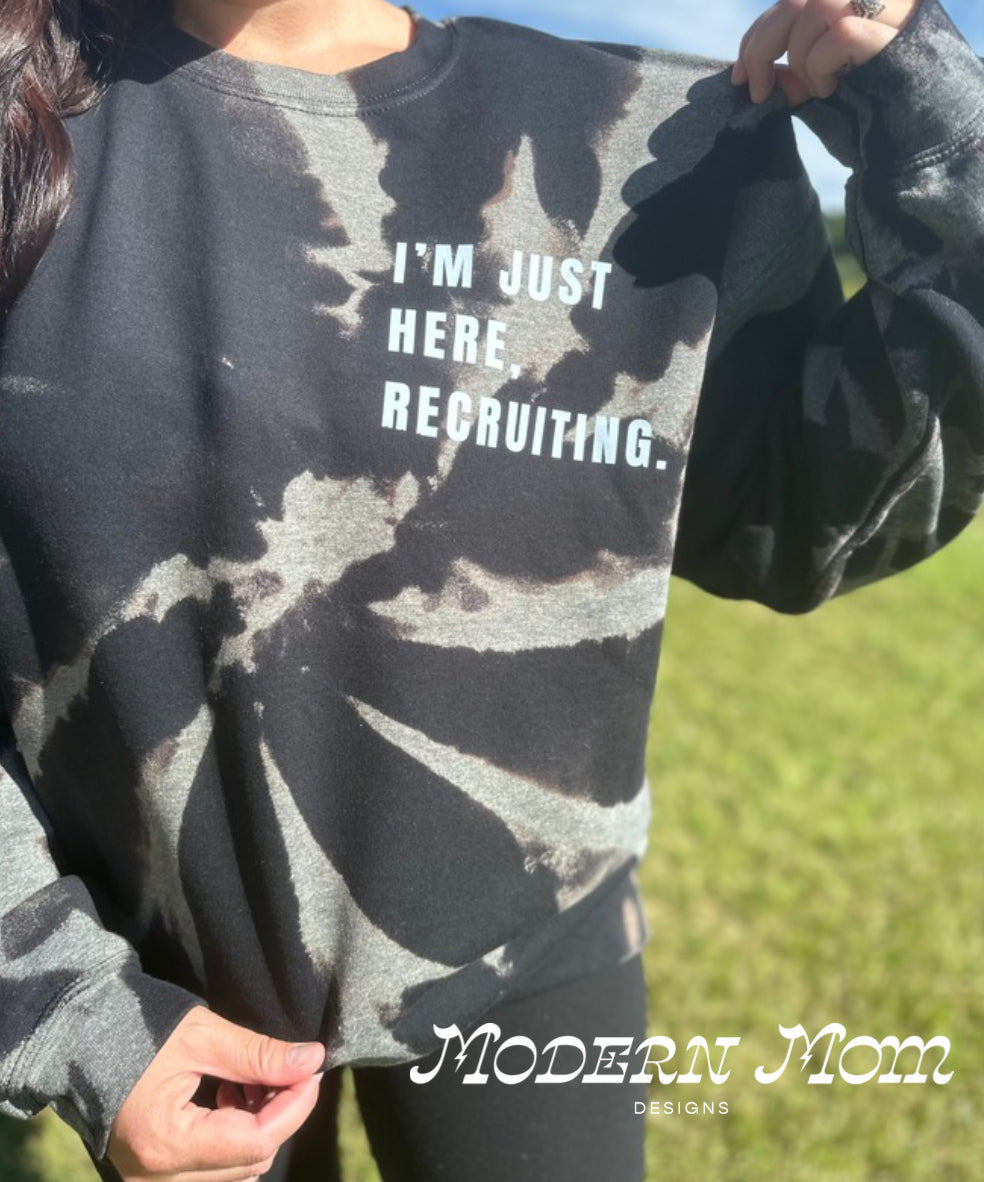 Make heaven crowded. I’m just recruiting. Crewneck (black or bleached)