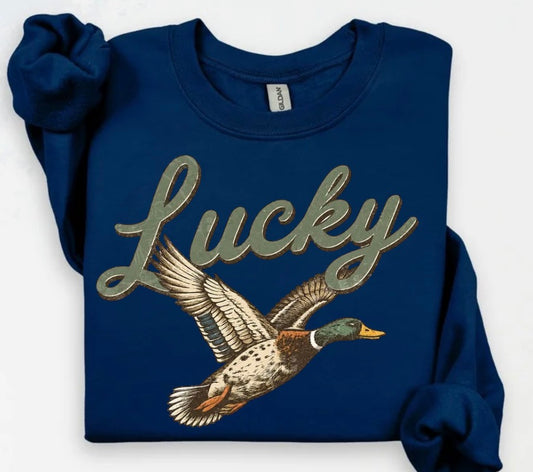 Lucky Duck (tee shirt, crewneck or hoodie)