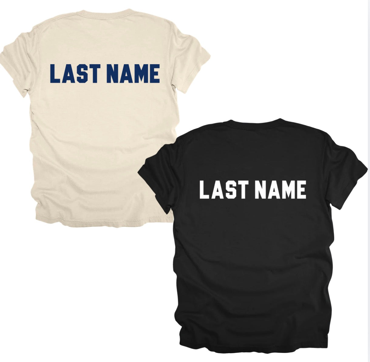 LAST NAME ADD ON-please leave a note at checkout