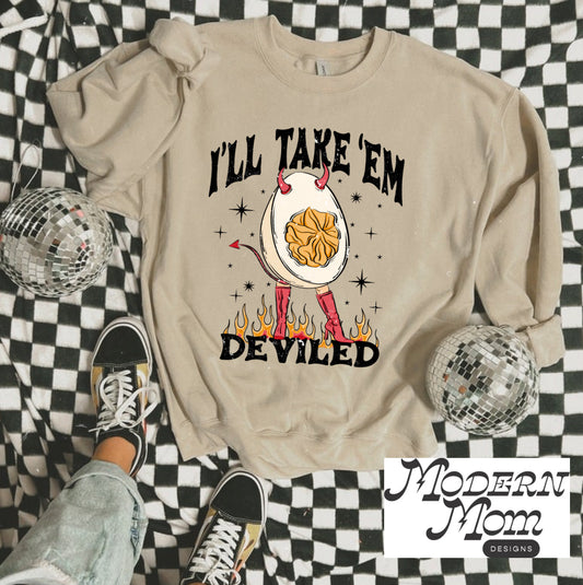 I’ll take them devilled (tee shirt, crewneck or hoodie)