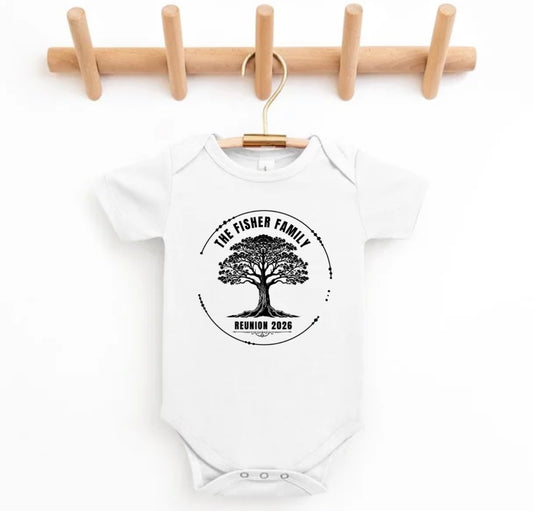 The Fisher family reunion 2026 (choose your color & leave a note at checkout) (NEWBORN-24M)