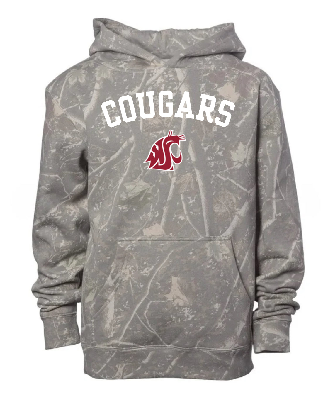 Cougars deadwood camo hoodie (youth & adult-no drawstrings)