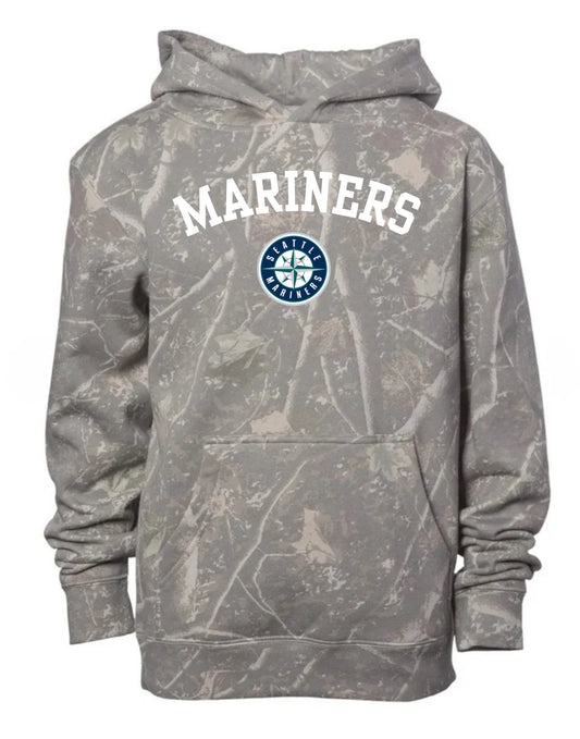 SEA baseball deadwood camo hoodie (youth & adult-no drawstrings)