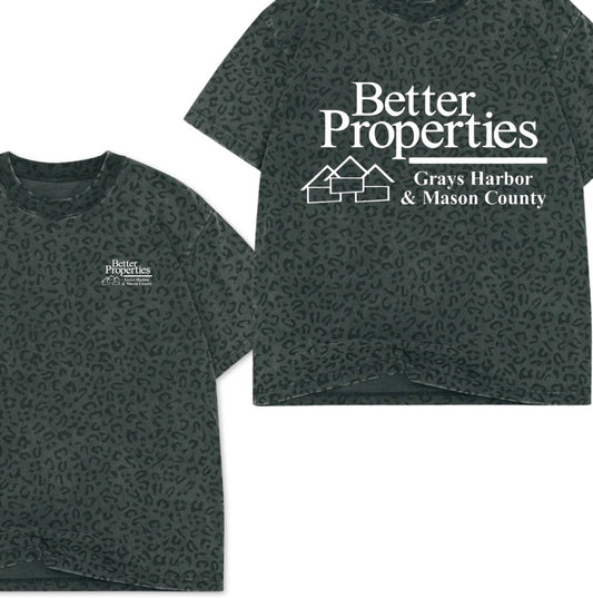 Better properties GH & MASON Black Leopard tees