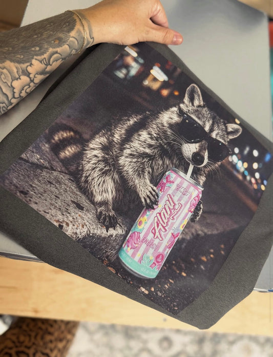 Raccoon energy drink
