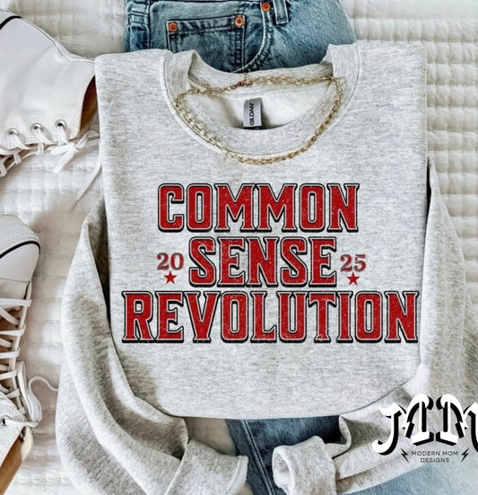 Common sense revolution (tee shirt,crewneck or hoodie)