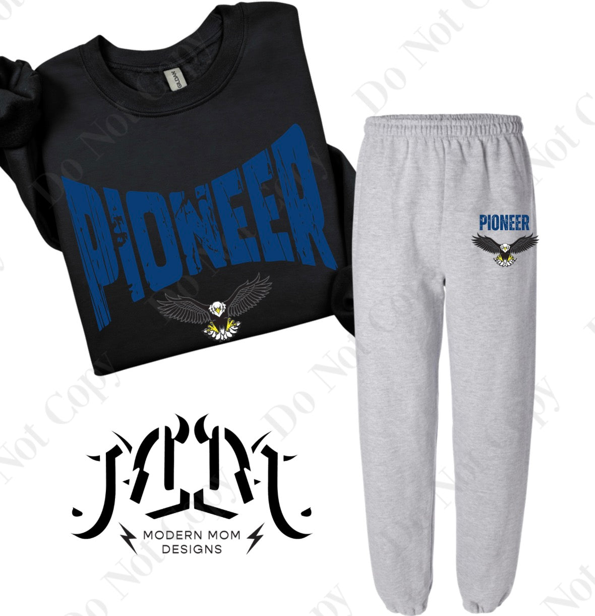 Pioneer mascot lounge set (pieces sold separately) YOUTH & ADULT