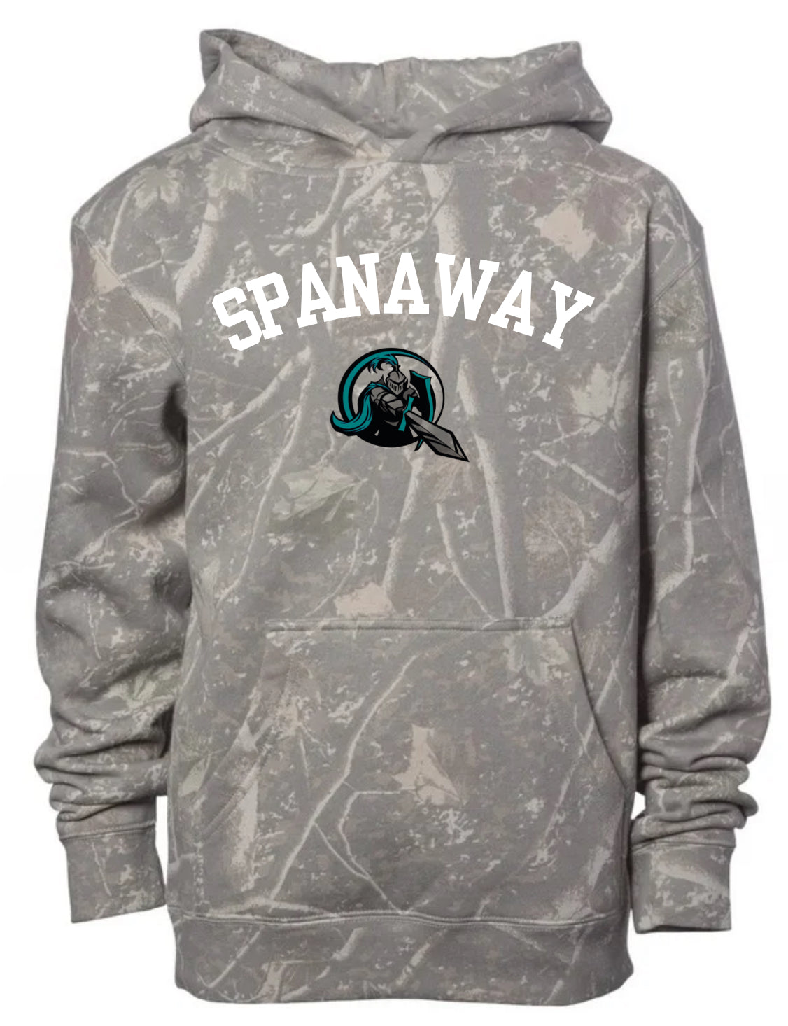 Spanaway sentinels deadwood camo hoodie (youth & adult-no drawstrings)