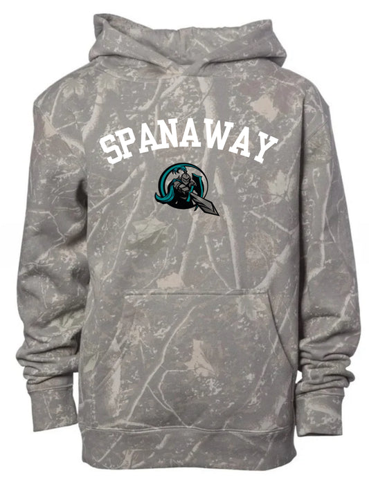 Spanaway sentinels deadwood camo hoodie (youth & adult-no drawstrings)