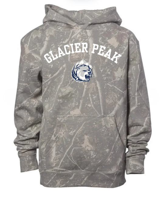 Glacier peak deadwood camo hoodie (youth & adult-no drawstrings)