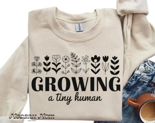 Growing a tiny human (tee or crewneck)