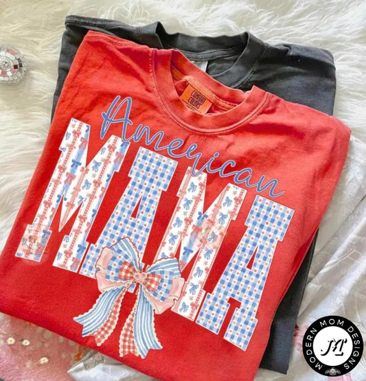 American mama (tee, crewneck, or hoodie)