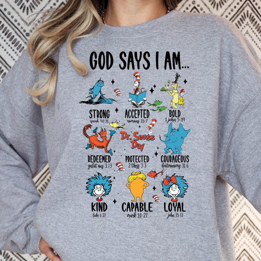 God says I am (tee or crewneck)