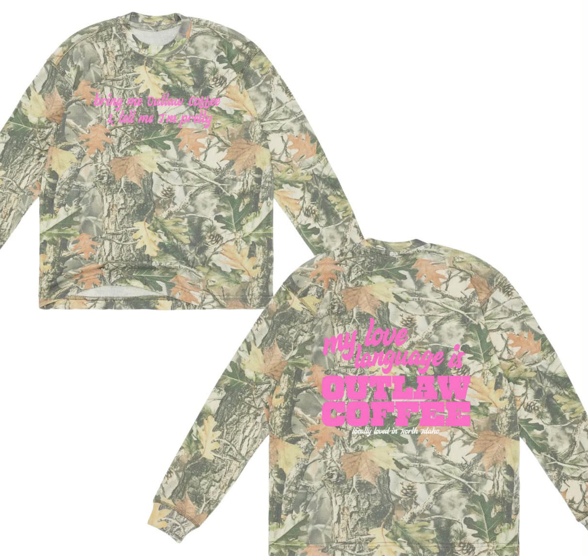 Outlaw Coffee: waffle knit longsleeve